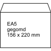 123inkt dienstenvelop wit 156 x 220 mm - EA5 gegomd (500 stuks)