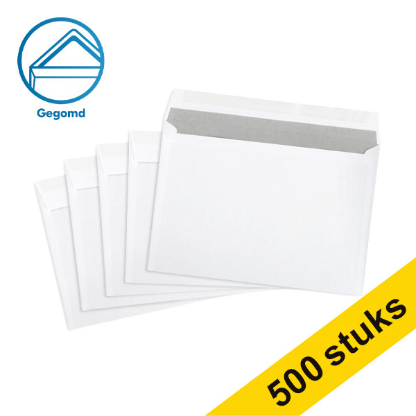 123inkt dienstenvelop wit 156 x 220 mm - EA5 gegomd (500 stuks) 123-201040 201040C 209032 88098962C 300919 - 1