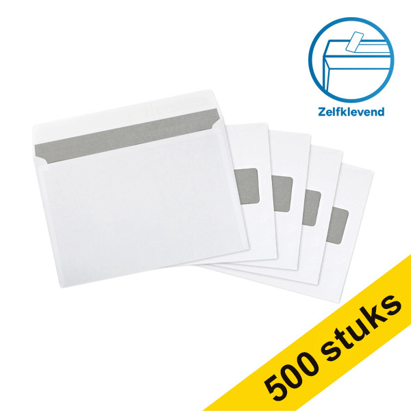 123inkt dienstenvelop wit 156 x 220 mm - EA5 venster rechts zelfklevend (500 stuks) 123-202550 202550C 209042 88098975C 300924 - 1