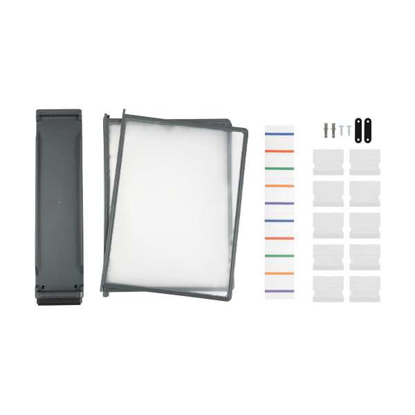 123inkt display wandmodule met 10 zichtmappen A4 563122C 714507C T414109C 302323 - 3