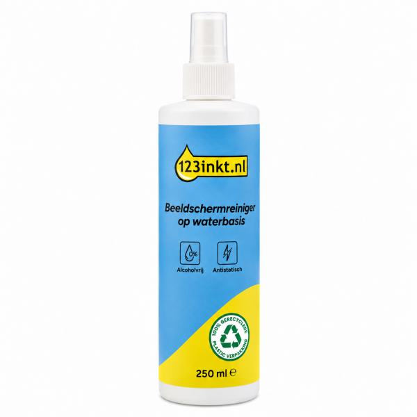123inkt duurzame beeldschermreiniger (250 ml) 371800 - 1