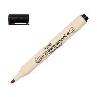 123inkt eco permanent marker zwart (1 - 3 mm rond)