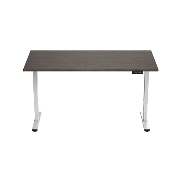 123inkt elektrische zit-sta bureau wit onderstel Logan blad 140 x 80 cm (2 motoren)  302616 - 1