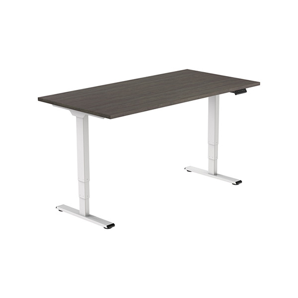123inkt elektrische zit-sta bureau wit onderstel Logan blad 140 x 80 cm (2 motoren)  302616 - 2