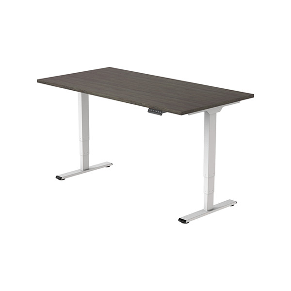 123inkt elektrische zit-sta bureau wit onderstel Logan blad 140 x 80 cm (2 motoren)  302616 - 3