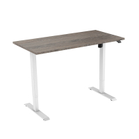 123inkt elektrische zit-sta bureau wit onderstel Logan blad 160 x 80 cm (1 motor)  302658