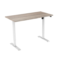 123inkt elektrische zit-sta bureau wit onderstel Robson blad 140 x 80 cm (1 motor)  302649