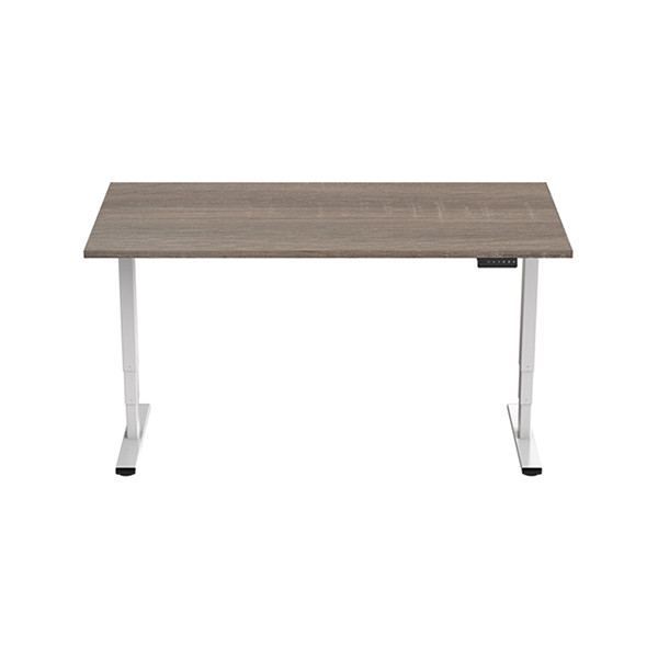 123inkt elektrische zit-sta bureau wit onderstel Robson blad 140 x 80 cm (2 motoren)  302615 - 1