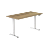 123inkt elektrische zit-sta bureau wit onderstel naturel blad 140 x 80 cm (2 motoren)  302617 - 2