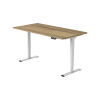 123inkt elektrische zit-sta bureau wit onderstel naturel blad 140 x 80 cm (2 motoren)  302617 - 3