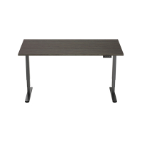 123inkt elektrische zit-sta bureau zwart frame Logan blad 160 x 80 cm (2 motoren)  302620