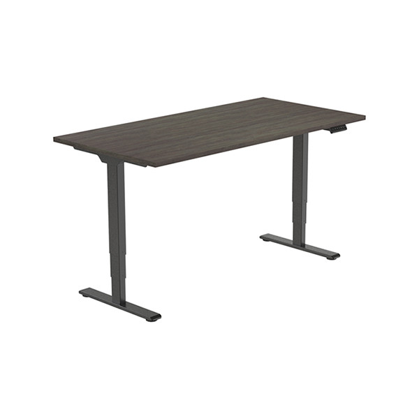 123inkt elektrische zit-sta bureau zwart frame Logan blad 160 x 80 cm (2 motoren)  302620 - 2