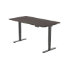 123inkt elektrische zit-sta bureau zwart frame Logan blad 160 x 80 cm (2 motoren)  302620 - 3