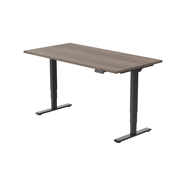 123inkt elektrische zit-sta bureau zwart frame Robson blad 160 x 80 cm (2 motoren)  302619 - 3