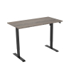 123inkt elektrische zit-sta bureau zwart onderstel Logan blad 140 x 80 cm (1 motor) 302646 - 1