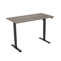 123inkt elektrische zit-sta bureau zwart onderstel Logan blad 160 x 80 cm (1 motor)  302654