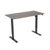 123inkt elektrische zit-sta bureau zwart onderstel Logan blad 160 x 80 cm (1 motor) 302654 - 1