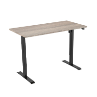 123inkt elektrische zit-sta bureau zwart onderstel Robson blad 140 x 80 cm (1 motor)  302645