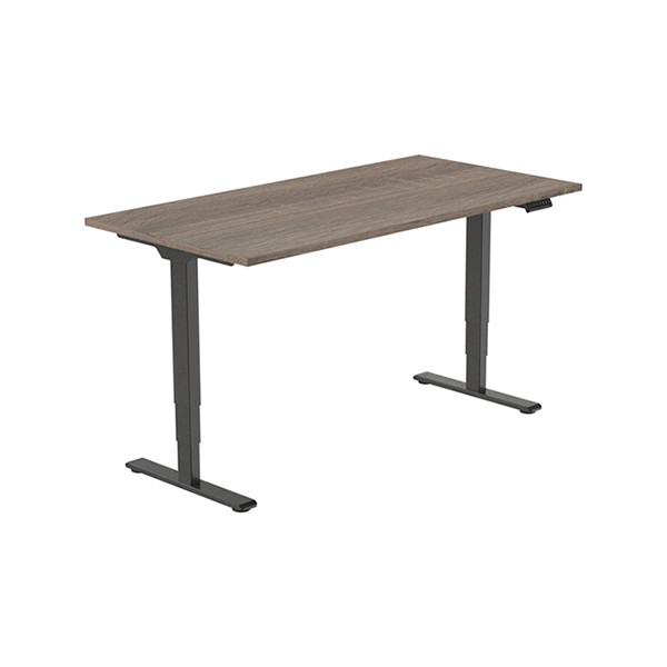 123inkt elektrische zit-sta bureau zwart onderstel Robson blad 140 x 80 cm (2 motoren)  302611 - 2
