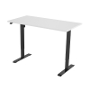 123inkt elektrische zit-sta bureau zwart onderstel wit blad 140 x 80 cm (1 motor)  302644 - 2