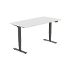 123inkt elektrische zit-sta bureau zwart onderstel wit blad 140 x 80 cm (2 motoren)  302610 - 2