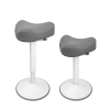123inkt ergonomische driehoekige zitkruk met gasveer wit (48 cm - 65 cm) 65440085C 390049 - 3