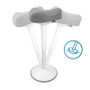 123inkt ergonomische driehoekige zitkruk met gasveer wit (58 cm - 83 cm) 65450085C 390047 - 4