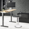 123inkt ergonomische driehoekige zitkruk met gasveer wit (58 cm - 83 cm) 65450085C 390047 - 6
