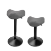 123inkt ergonomische driehoekige zitkruk met gasveer zwart (48 cm - 65 cm)  390048 - 3