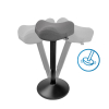 123inkt ergonomische driehoekige zitkruk met gasveer zwart (48 cm - 65 cm)  390048 - 4