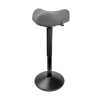 123inkt ergonomische driehoekige zitkruk met gasveer zwart (58 cm - 83 cm)  390046 - 1