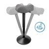 123inkt ergonomische driehoekige zitkruk met gasveer zwart (58 cm - 83 cm)  390046 - 4