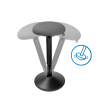 123inkt ergonomische ronde zitkruk met gasveer zwart (47 cm - 64 cm)  390052 - 4