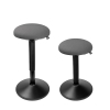 123inkt ergonomische ronde zitkruk met gasveer zwart (47 cm - 64 cm)  390052 - 3