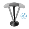 123inkt ergonomische ronde zitkruk met gasveer zwart (57 cm - 82 cm)  390050 - 4