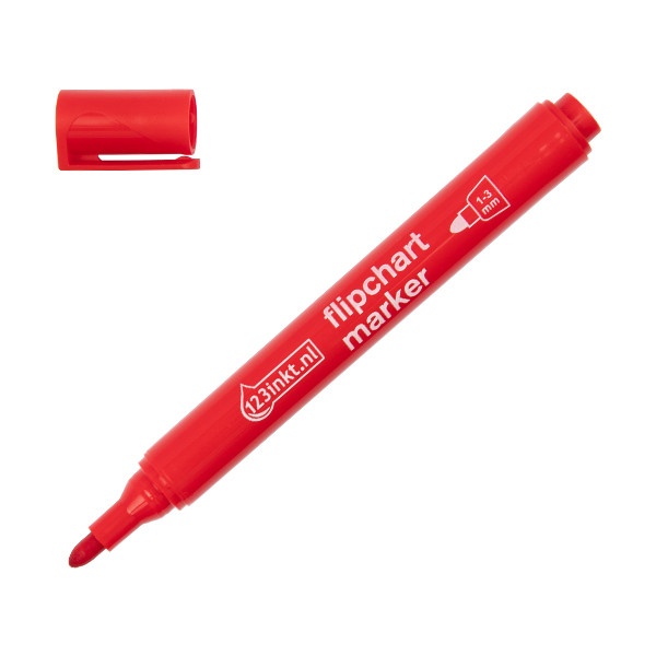 123inkt flipchartmarker rood (1 - 3 mm rond) 4-380002C 390559 - 1
