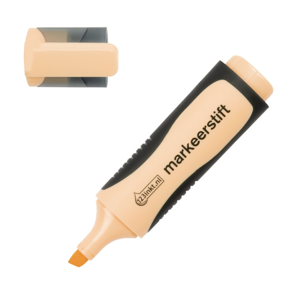 123inkt fluostift pasteloranje 70-126C 300353 - 1