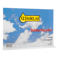 123inkt folderhouder T-voet A4 liggend DE47701C 300734