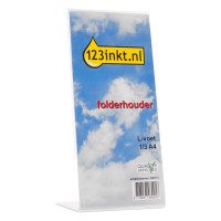 123inkt folderhouder met L-voet 1/3 A4 DE45201C SV10085 300731