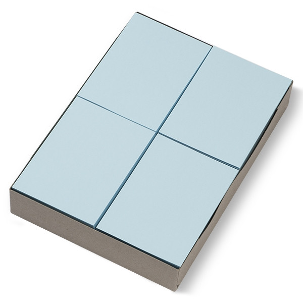 123inkt gekleurde blanco voorschriften blauw 80 g/m² A6 (2000 vellen)   300613 - 1
