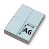 123inkt gekleurde blanco voorschriften blauw 80 g/m² A6 (2000 vellen) 