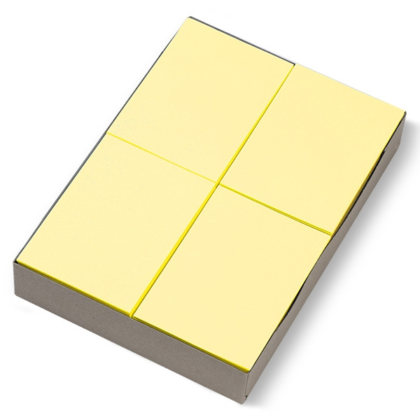 123inkt gekleurde blanco voorschriften geel 80 g/m² A6 (2000 vellen)   300612 - 1