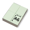 123inkt gekleurde blanco voorschriften lichtgroen 80 g/m² A6 (2000 vellen) 