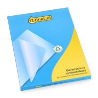 123inkt gerecycleerde document lamineerhoes A4 glanzend 2x80 micron (100 stuks) 303172