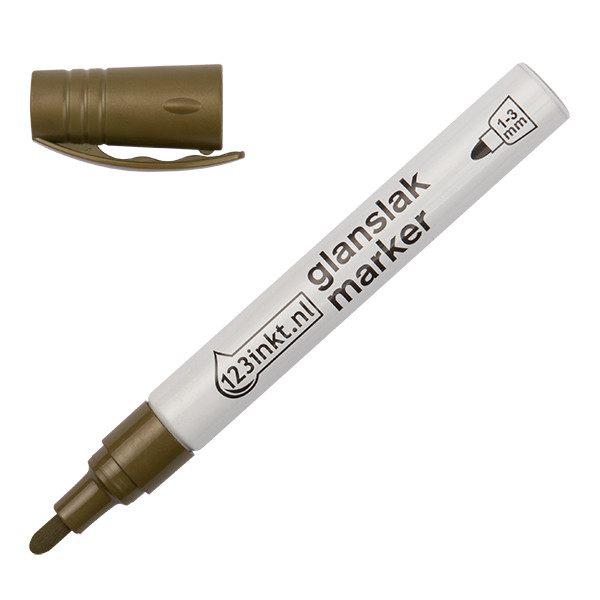 123inkt glanslakmarker goud (1 - 3 mm rond) 4-750-9-053C 300832 - 1