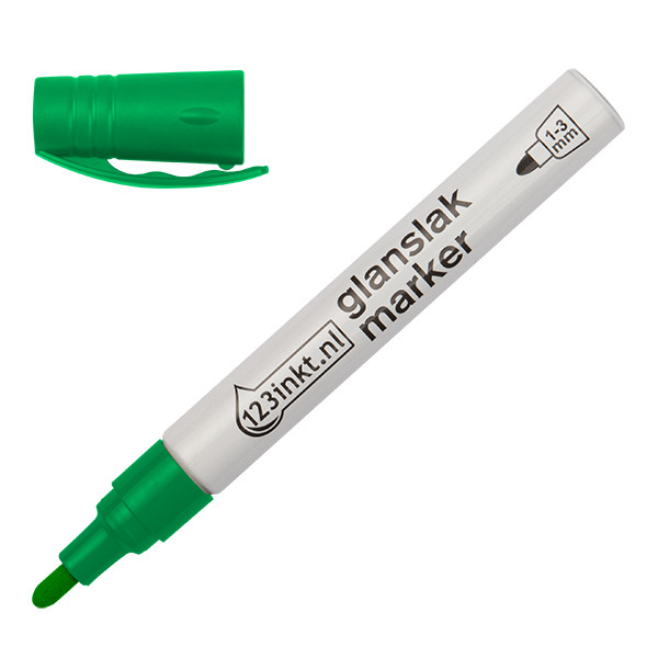 123inkt glanslakmarker groen (1 - 3 mm rond) 4-750-9-004C 300828 - 1