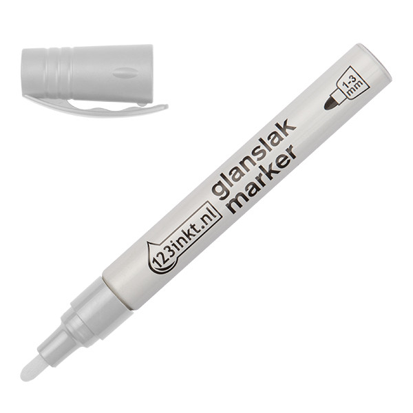 123inkt glanslakmarker wit (1 - 3 mm rond) 4-750-9-049C 300831 - 1