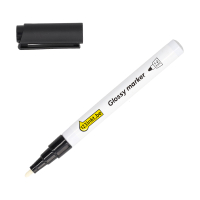 123inkt glanslakmarker zwart (1 - 2 mm rond) 302983