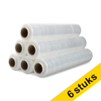 123inkt handwikkelfolie transparant 50 cm x 300 m (6 stuks) 005.0500 206272