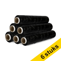 123inkt handwikkelfolie zwart 50 cm x 300 m (6 stuks) 005.0800 302635